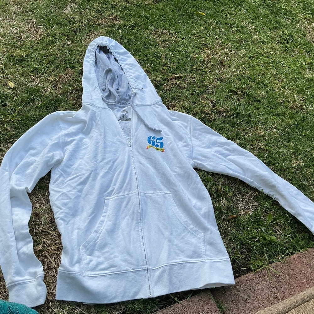 Disney 65th anniversary white hoodie
